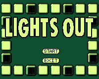 Lights Out title screen for Game.Com